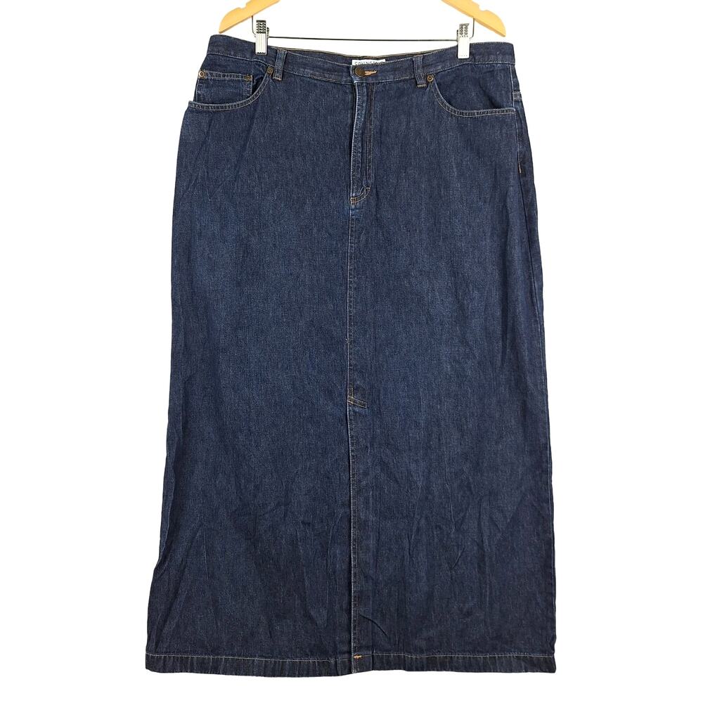Covington Women's Denim Maxi Skirt - Blue